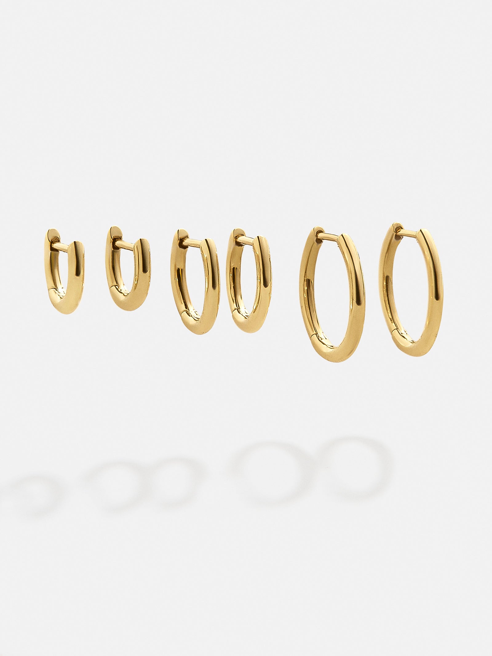 15mm Hoop Earrings with Any Jersey Number Charm and Left Handed