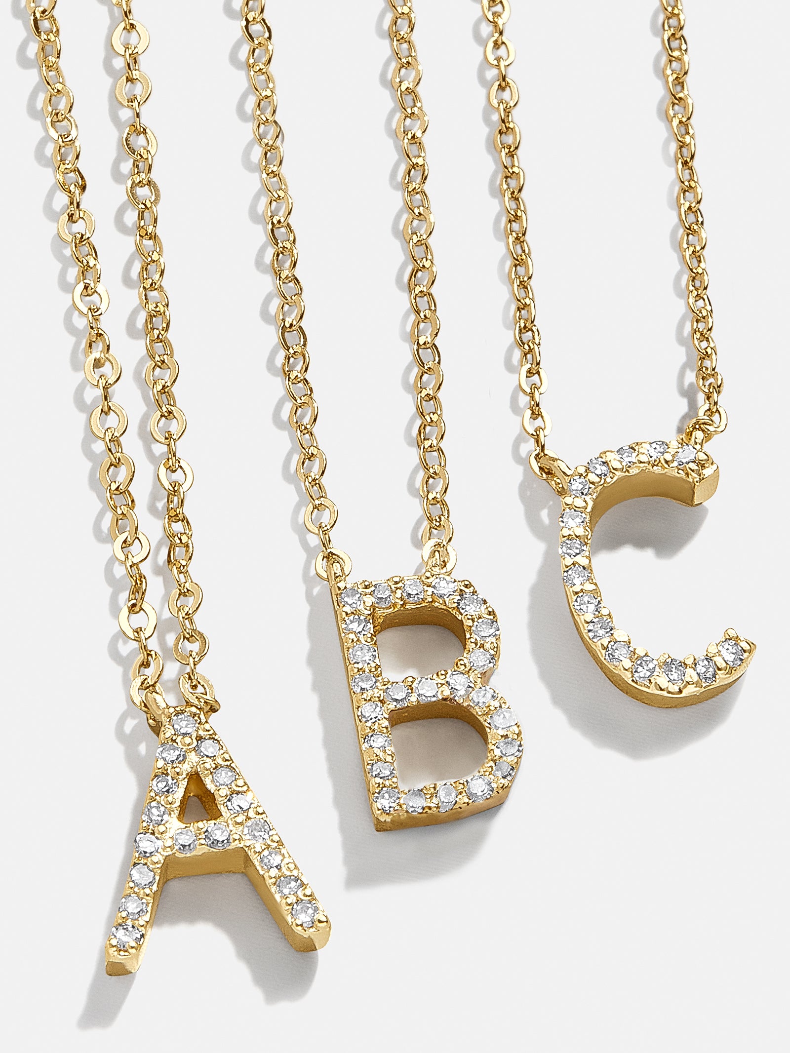 Baublebar 14K Gold Diamond Initial Necklace