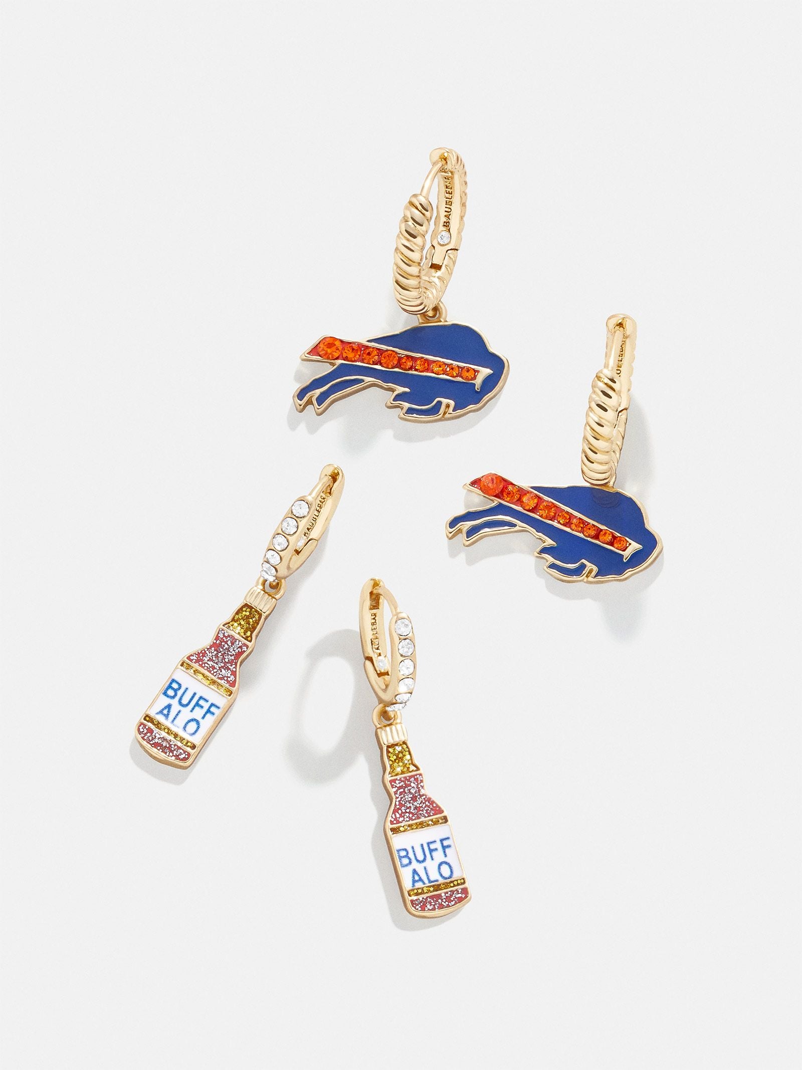 Women's Baublebar Gold Buffalo Bills Team Earrings Set