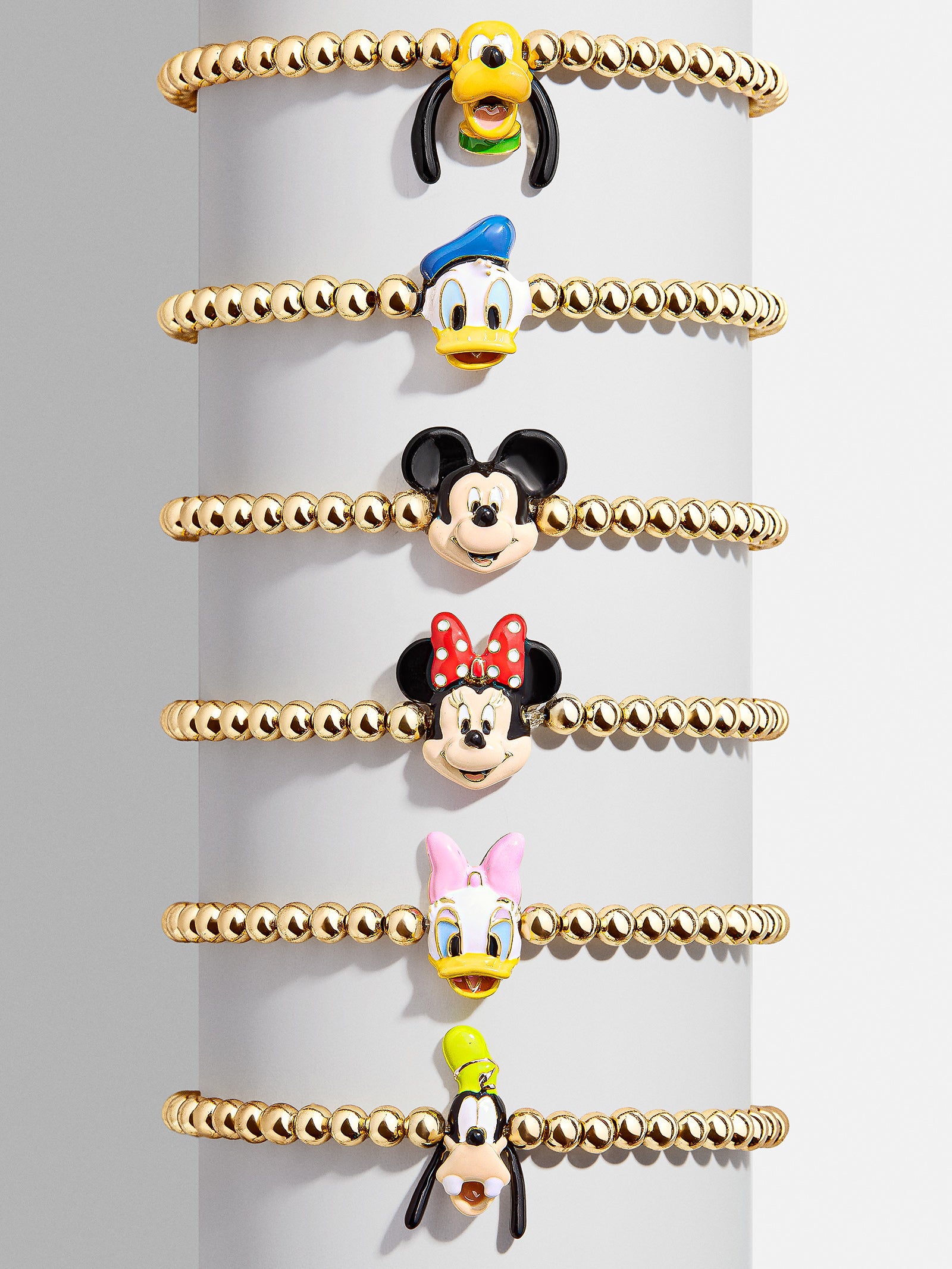 Outlet NEW disney X baublebar bracelet set Pisa Stretch Mickey Minnie Mouse Donald Duck