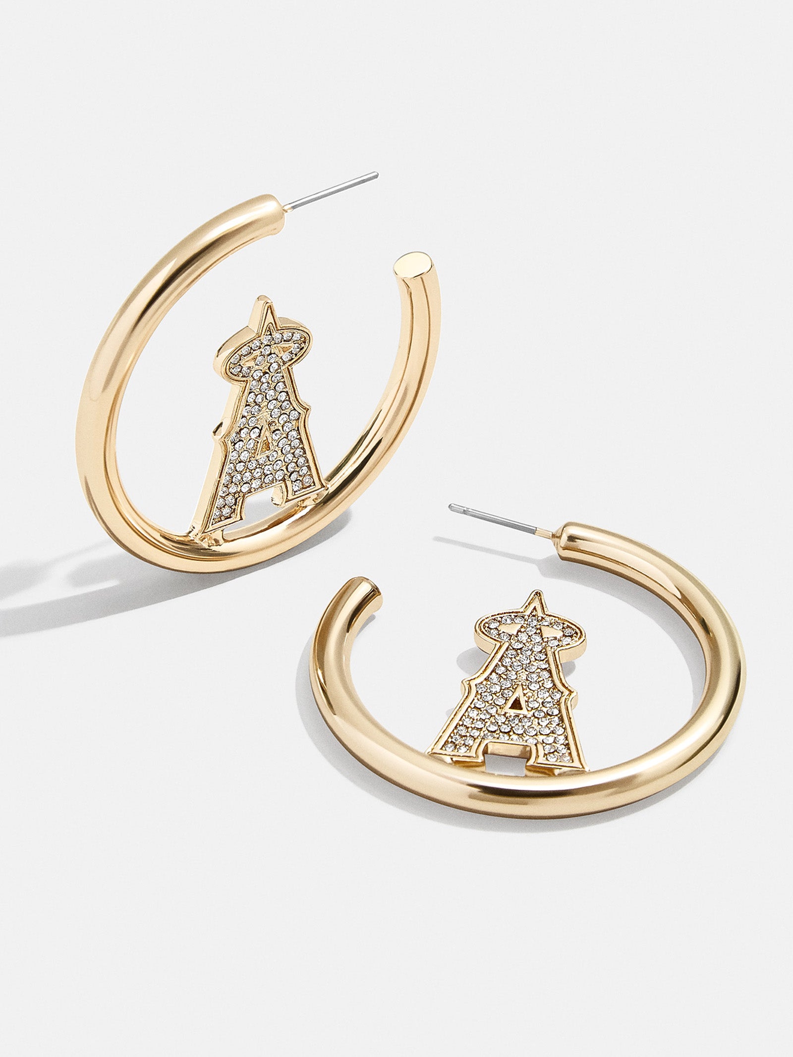 Baublebar MLB Gold Logo Hoops - Los Angeles Dodgers