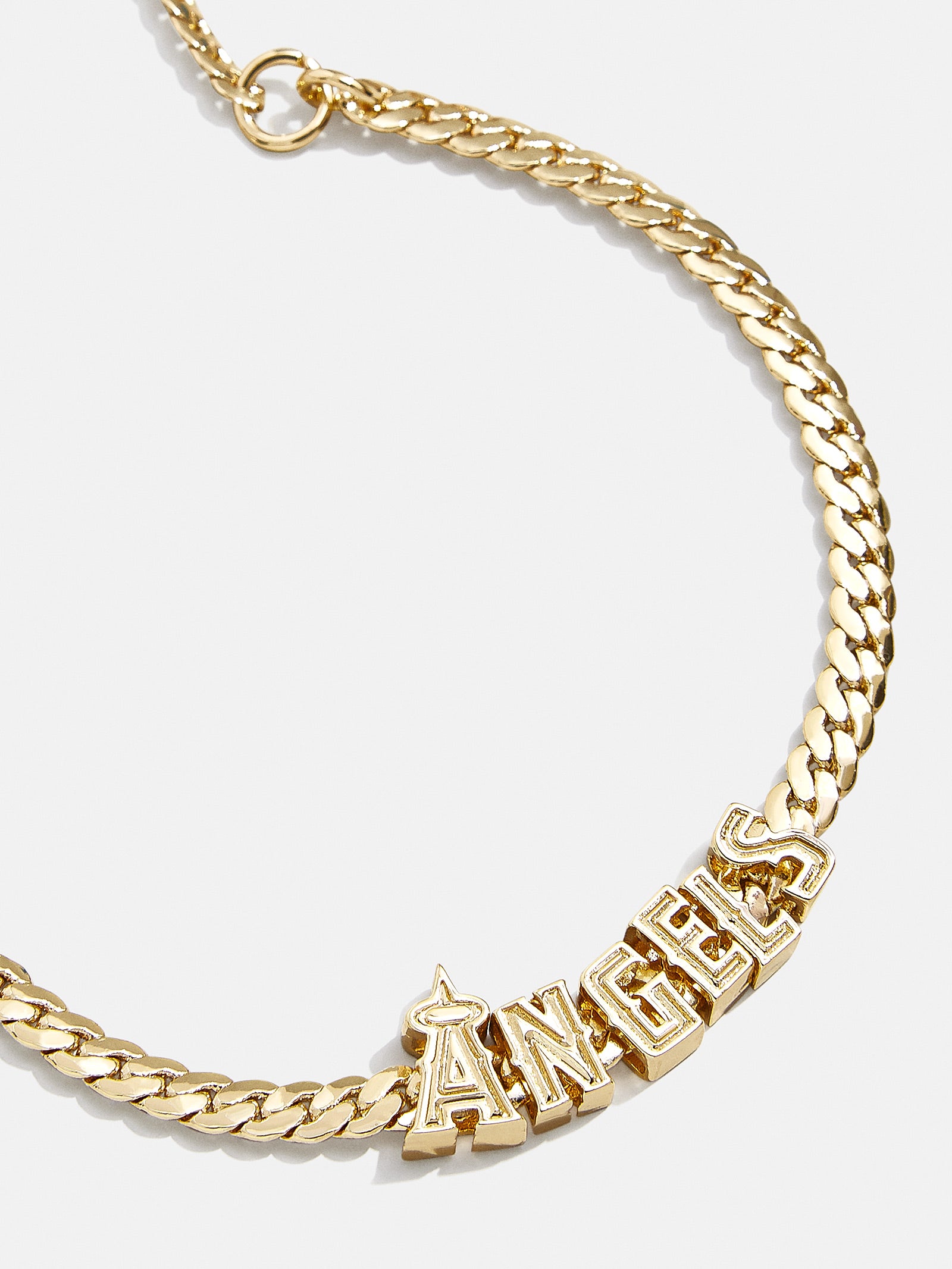 Baublebar MLB Gold Curb Chain Bracelet - Atlanta Braves