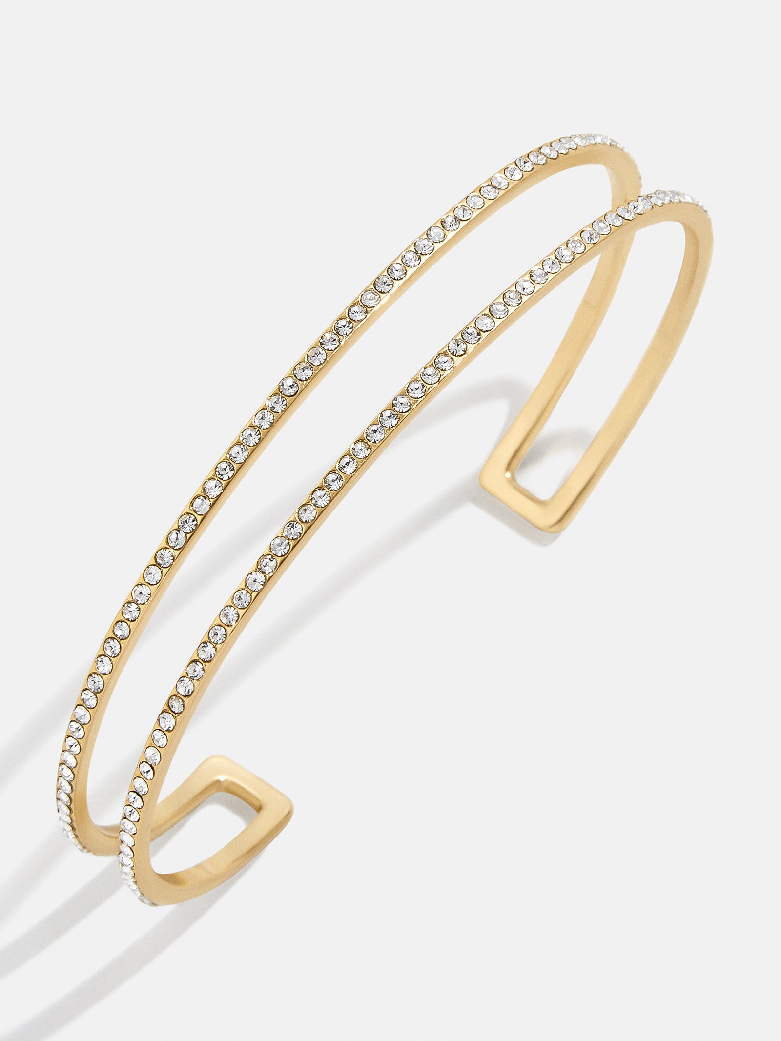 Arlo Cuff Bracelet Set - Gold – Two gold cuff bracelets – BaubleBar