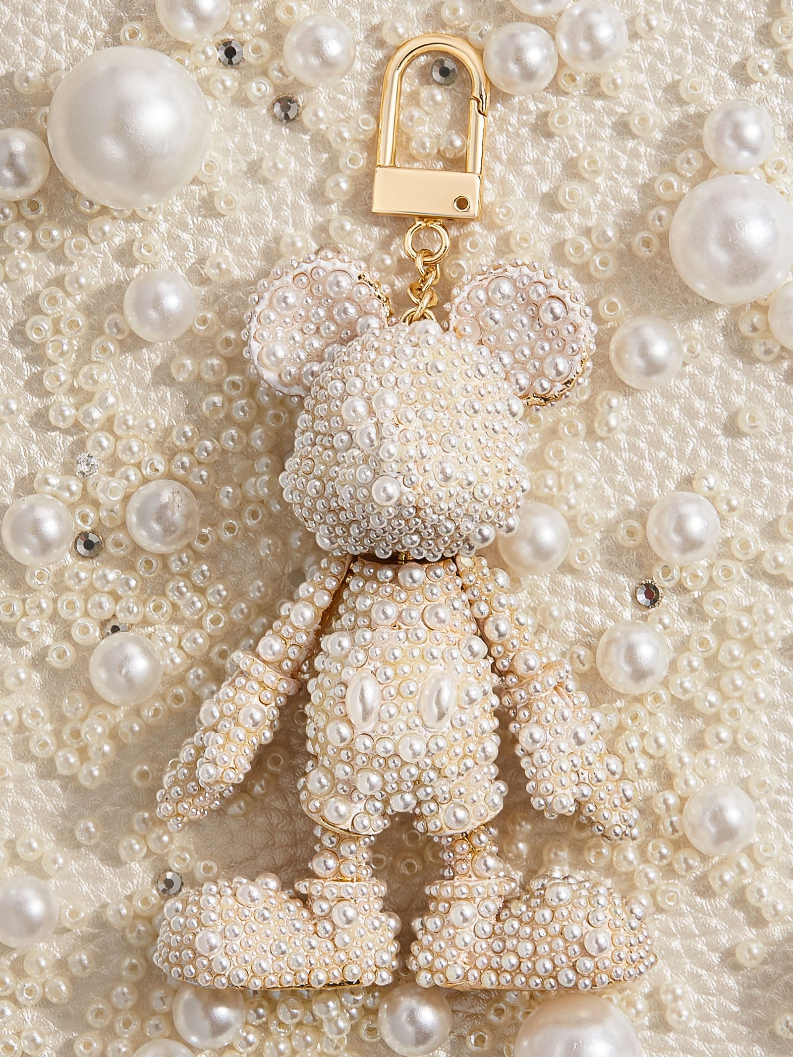 Teddy Bear Keychain Rhinestone/Pearl retailer