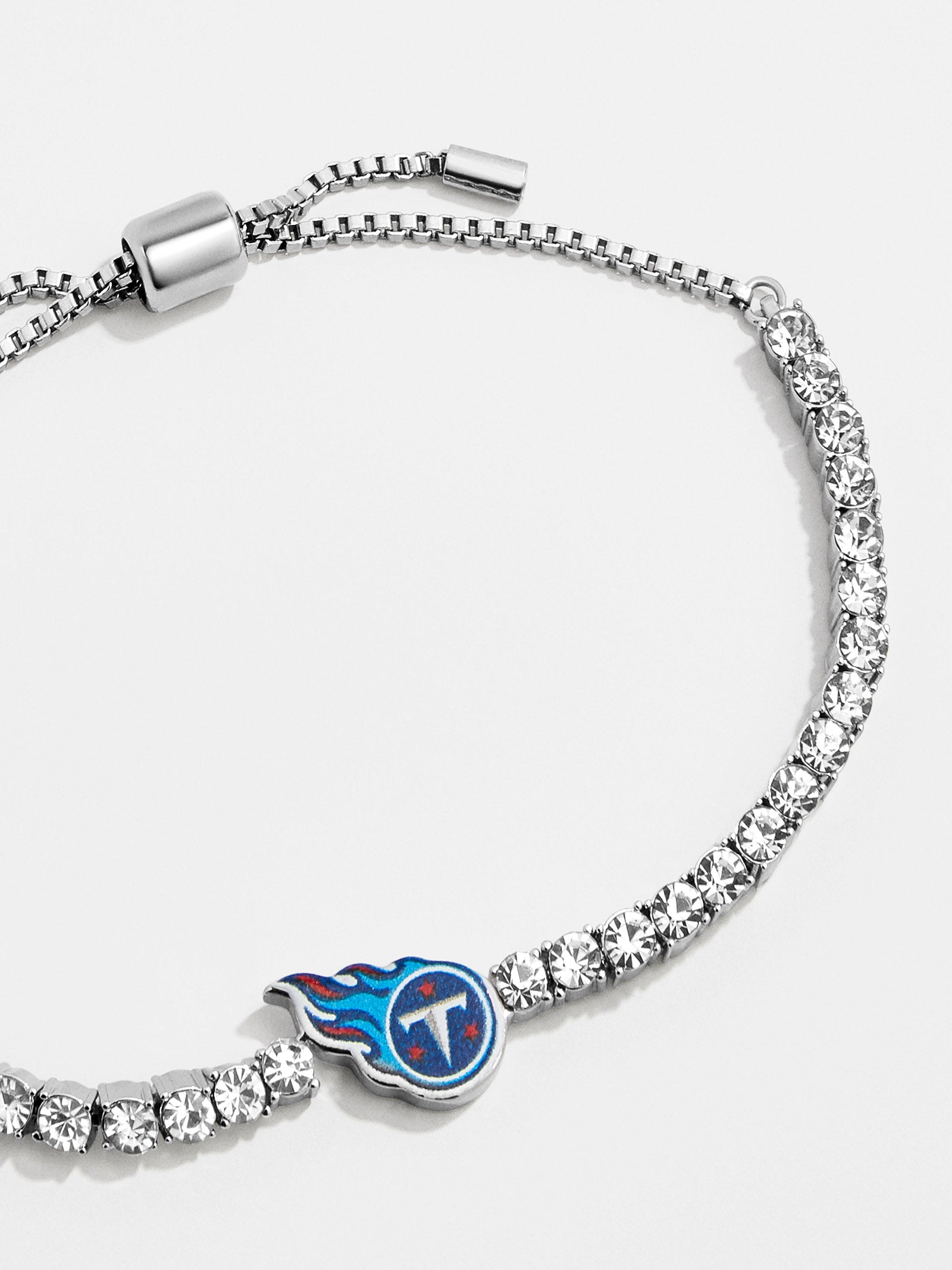 Women's Baublebar Silver Tennessee Titans Pull-Tie Tennis Bracelet