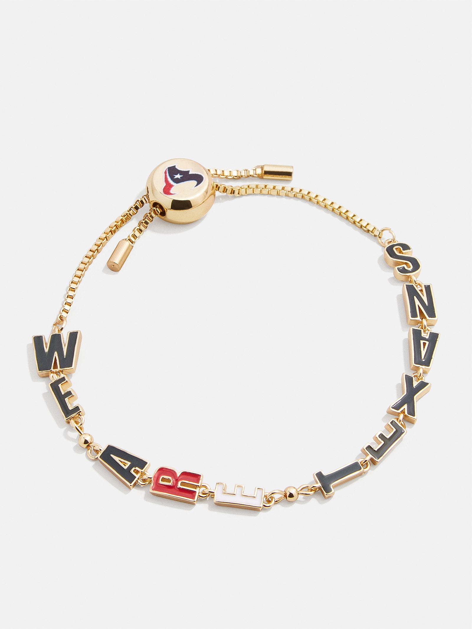 Baublebar Houston Texans NFL Gold Slogan Bracelet - Houston Texans