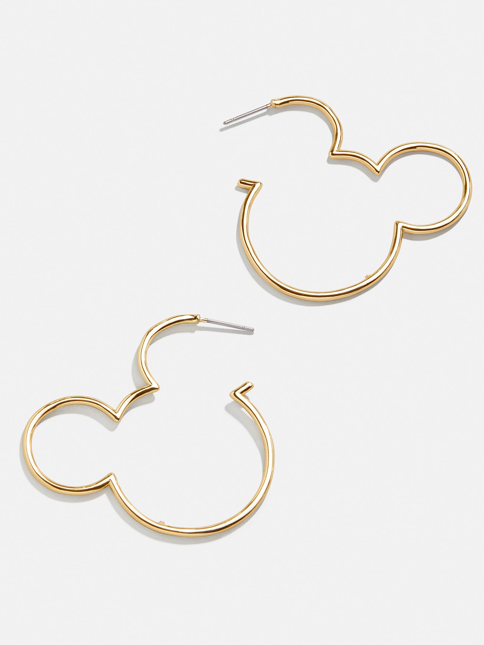 Mickey Mouse Disney Outline Hoop Earrings - Mickey Mouse