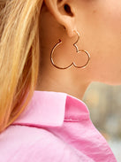 Mickey Mouse Disney Outline Hoop Earrings - Mickey Mouse