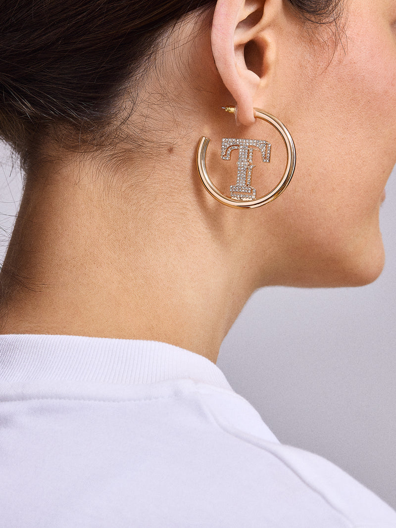 BaubleBar MLB Gold Logo Hoops - Texas Rangers - 
    Get Gifting: Enjoy 20% Off
  
