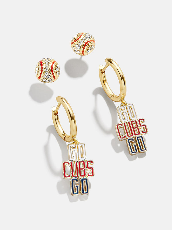 MLB Earring Set - Chicago Cubs