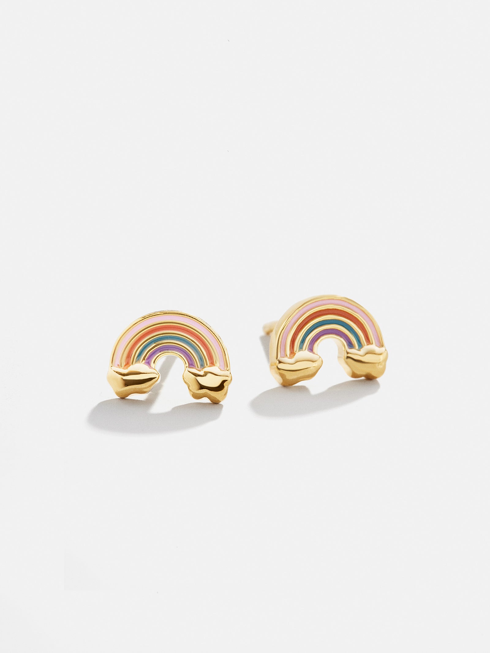 Over the Rainbow 18K Gold Kids' Earrings - Rainbow