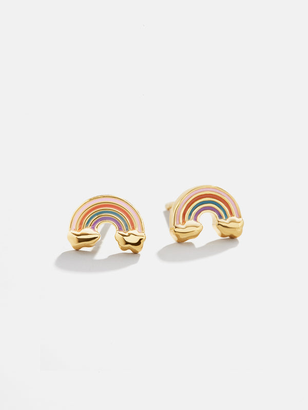 Over the Rainbow 18K Gold Kids' Earrings - Over The Rainbow