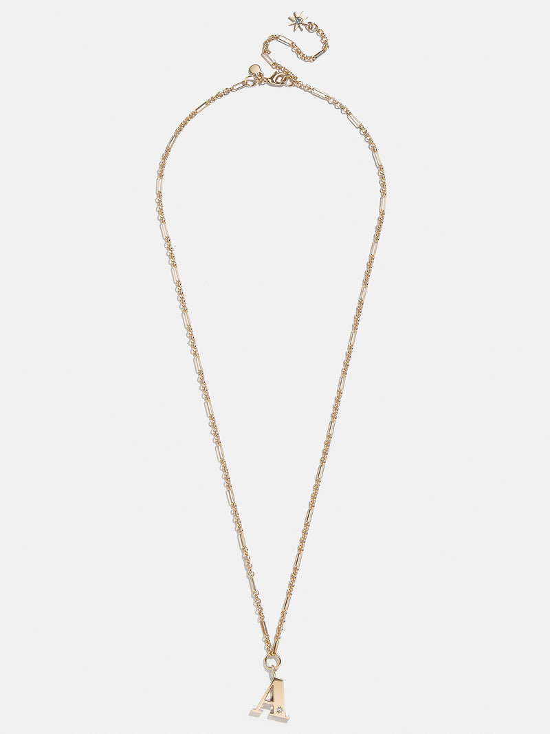 BaubleBar Gold & Crystal Initial Necklace - Gold - 
    Enjoy an Extra 20% Off Necklaces – For a Limited Time
  
