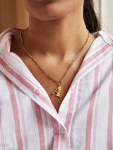 BaubleBar Gold & Crystal Initial Necklace - Gold - 
    Enjoy an Extra 20% Off Necklaces – For a Limited Time
  
