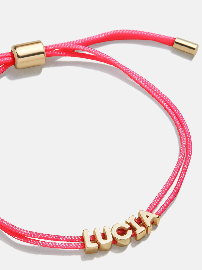 BaubleBar Custom Cord Bracelet - Hot Pink - 
    Enjoy 20% Off Custom Gifts
  
