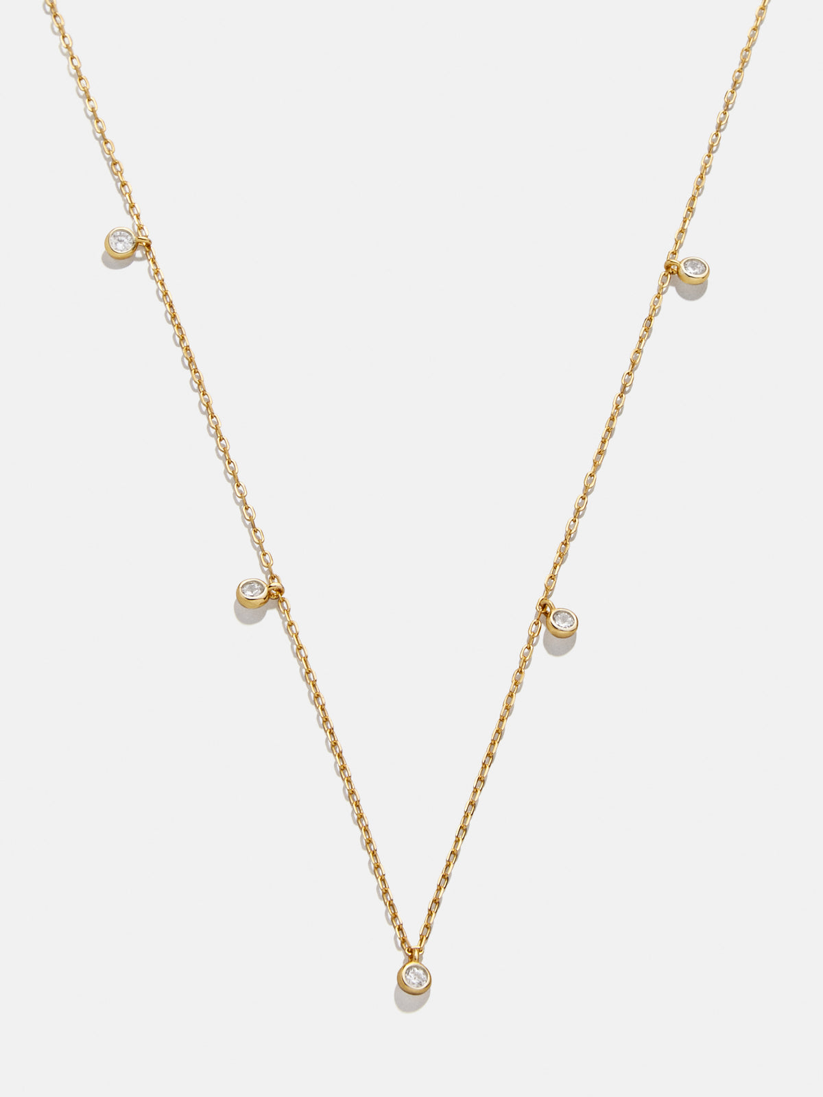 Clio 18K Gold Necklace - Gold/Pavé