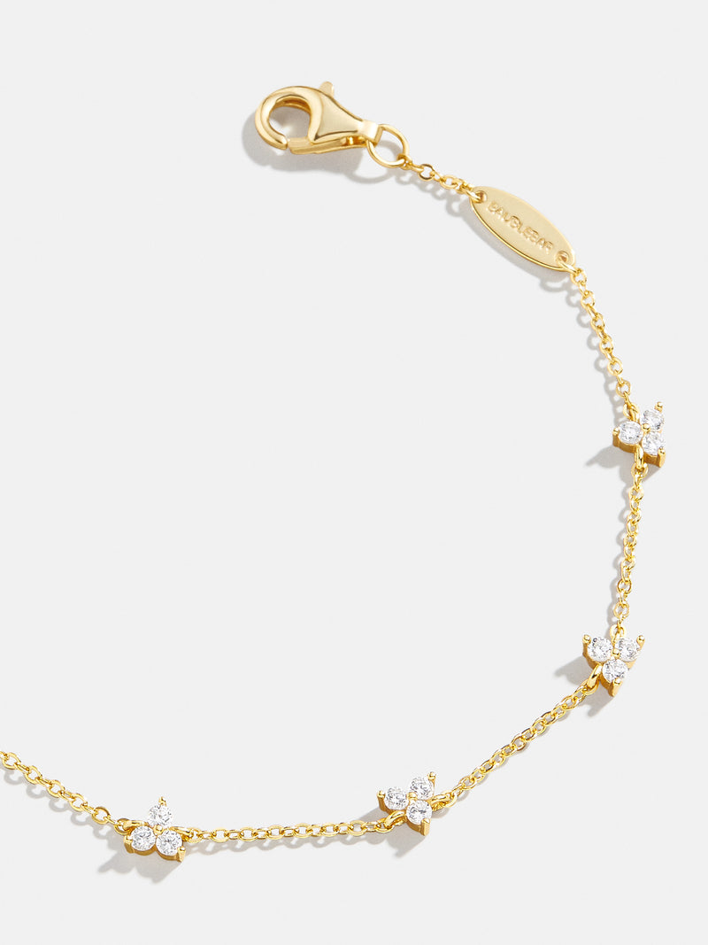 Sadira 18K Gold Bracelet - Flower Trio