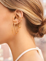 BaubleBar Verbena 18K Gold Earrings - 48MM - 
    18K Gold Plated Sterling Silver - Offered in multiple sizes
  
