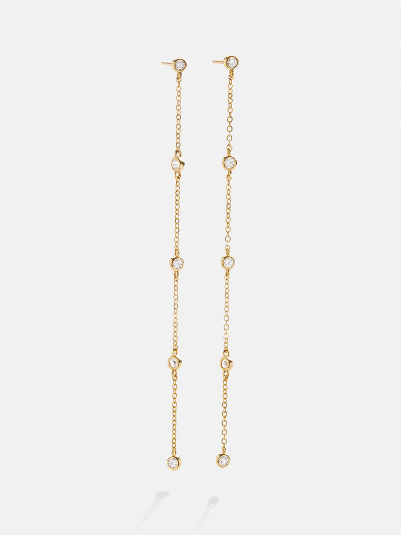 Yasmine 18K Gold Earrings - Gold/Pavé