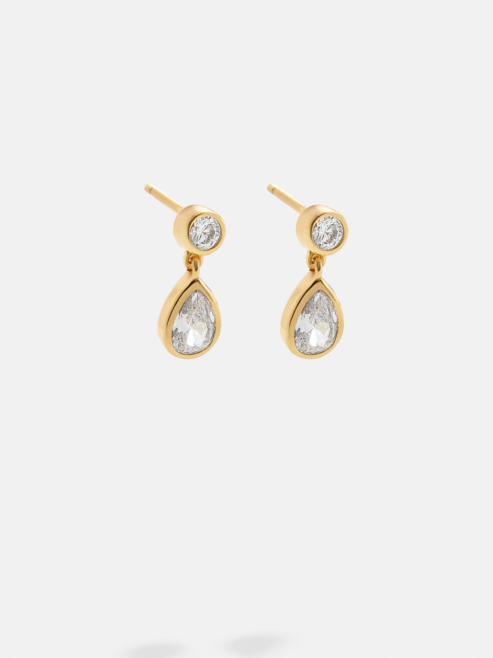 Dare to Dazzle 18K Gold Kids' Earrings - Clear