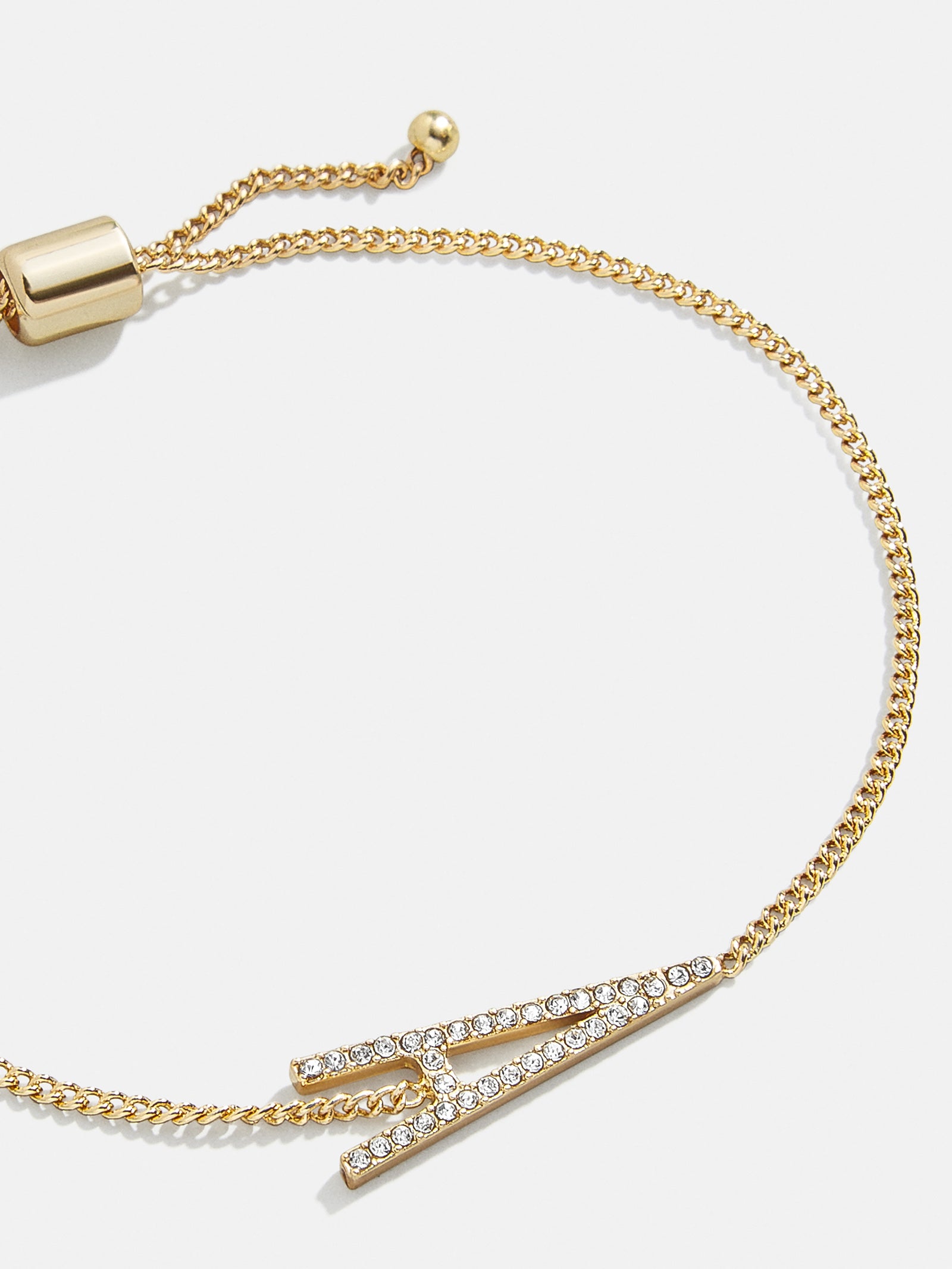 East West Initial Bracelet - Gold/Pavé