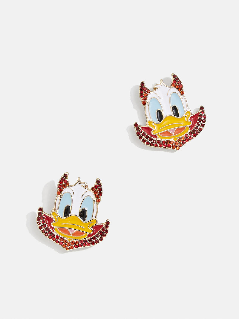 Donald Duck Disney Devil Earrings - Donald Duck Devil