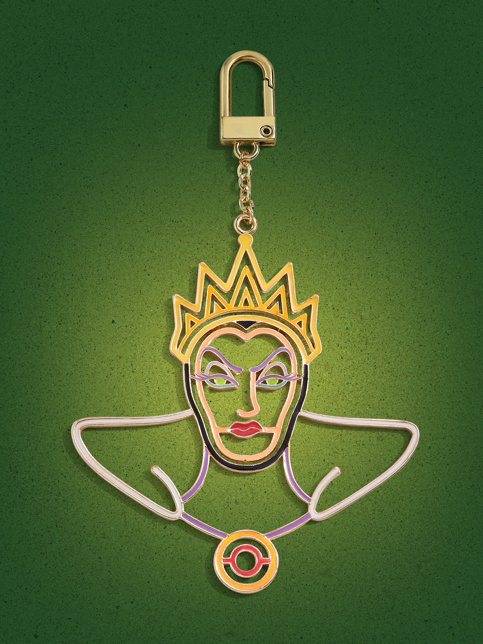 disney The Evil Queen 2D Glow-in-the-Dark Bag Charm - Glow-in-the-Dark Evil Queen