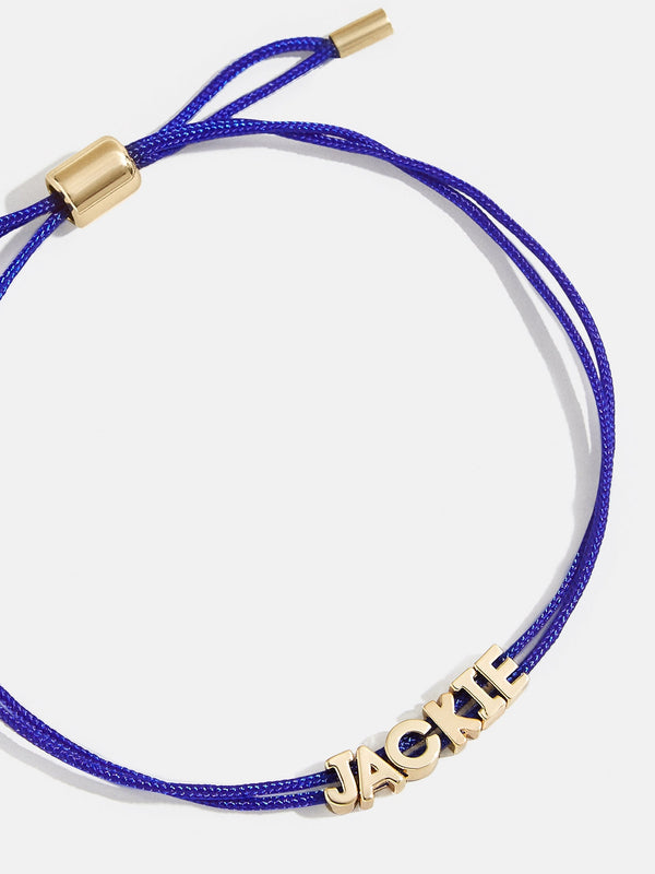 Custom Cord Bracelet - Blue