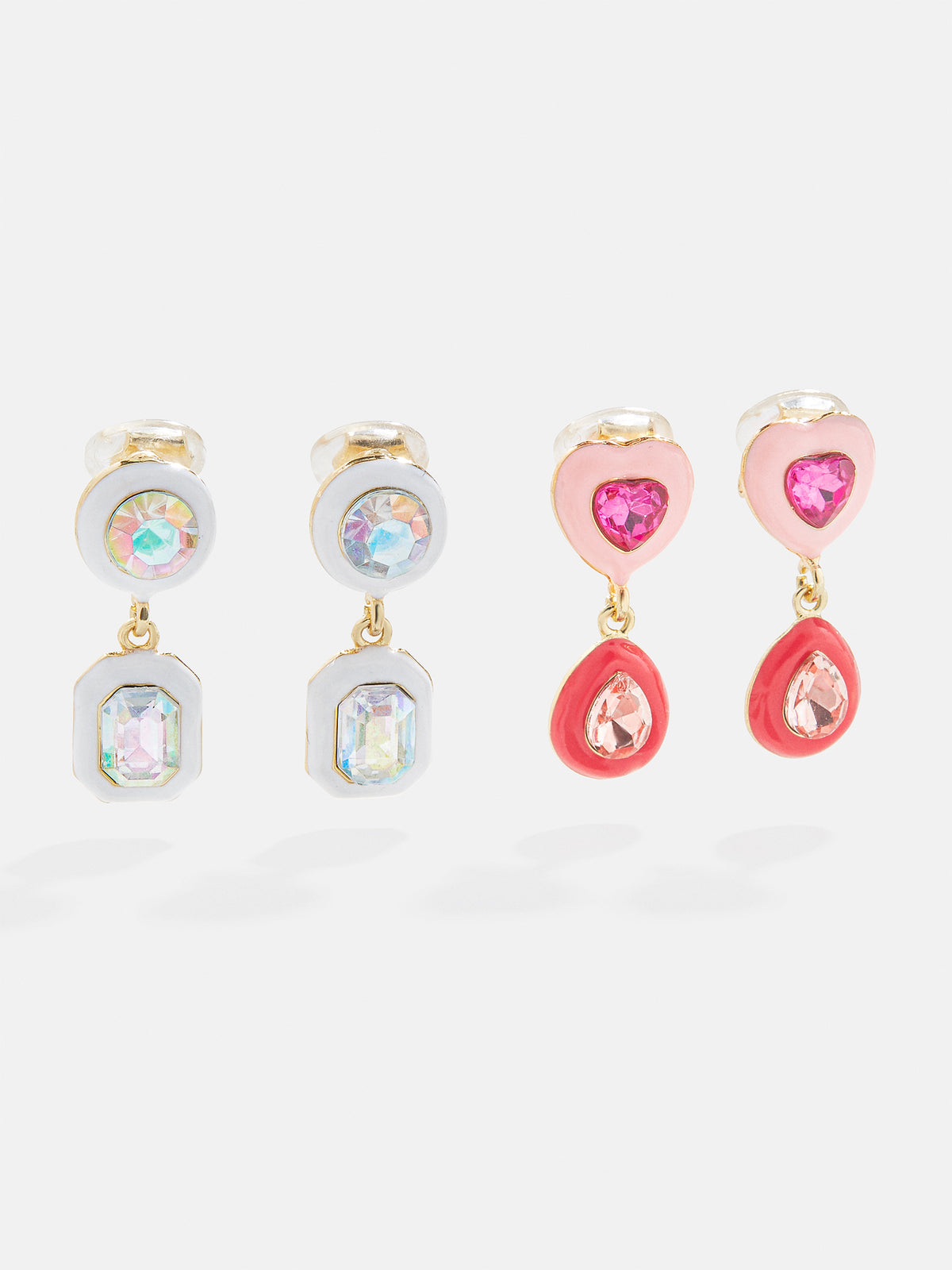 Sarah Kids' Clip-On Earring Set - Pink