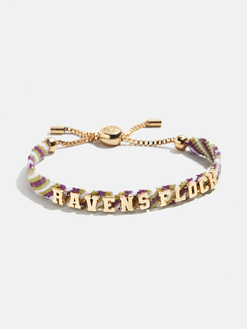 Baltimore Ravens NFL Gold Tennis Bracelet - Baltimore Ravens – NFL pull-tie  bracelet – BaubleBar