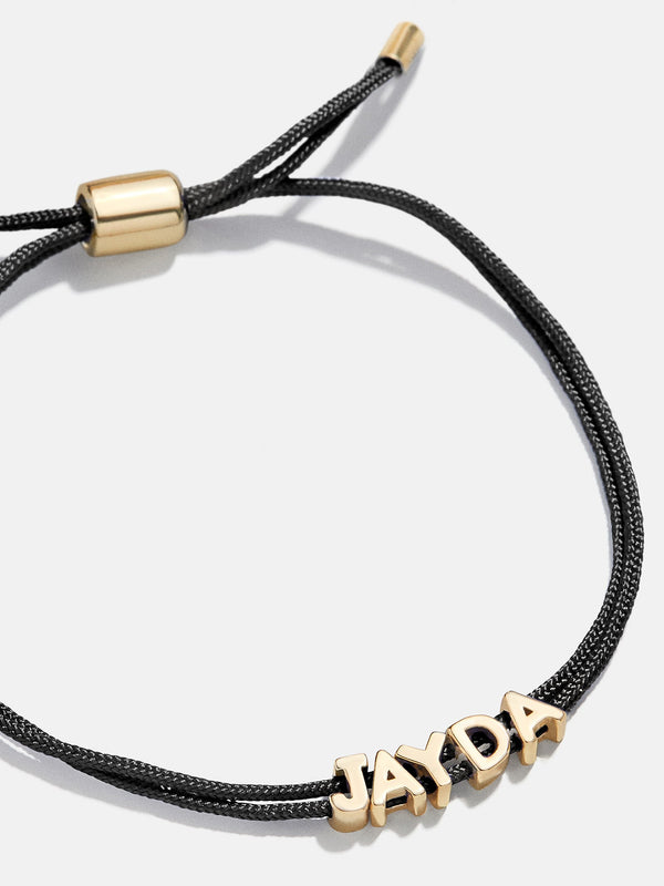 Custom Cord Bracelet - Black