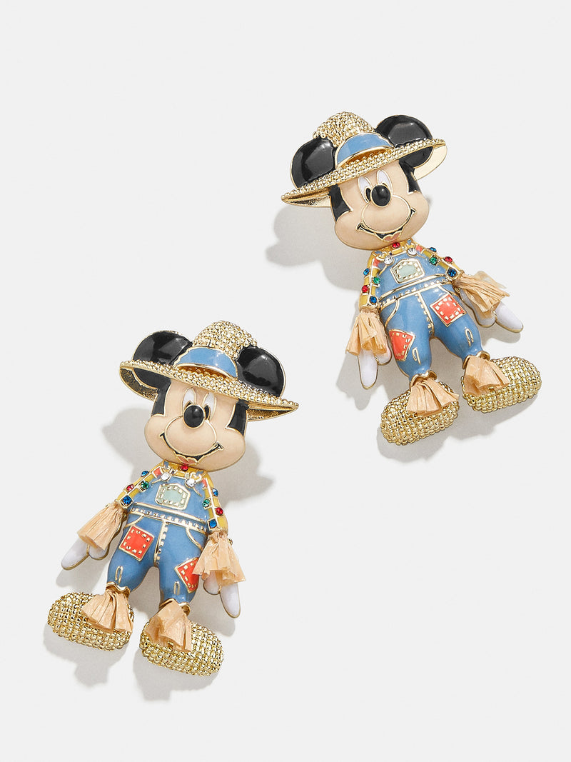 Mickey Mouse disney Scarecrow Earrings - Beige