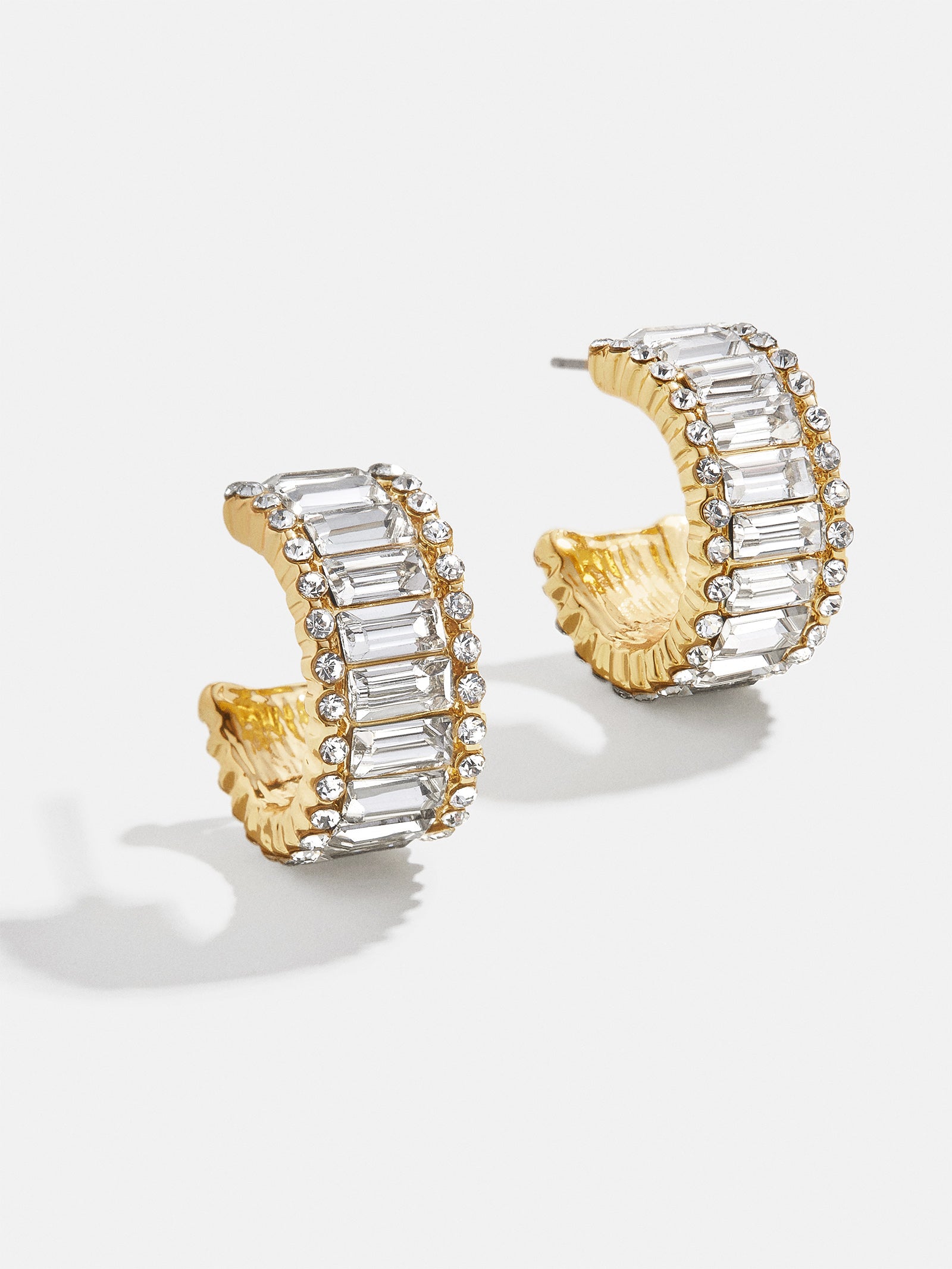 Noa Earrings - Clear/Gold