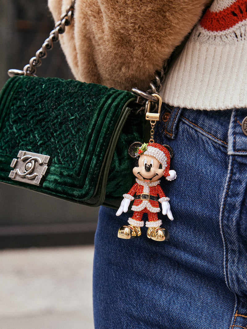 baublebar Mickey Mouse Disney Bag Charm Santa 