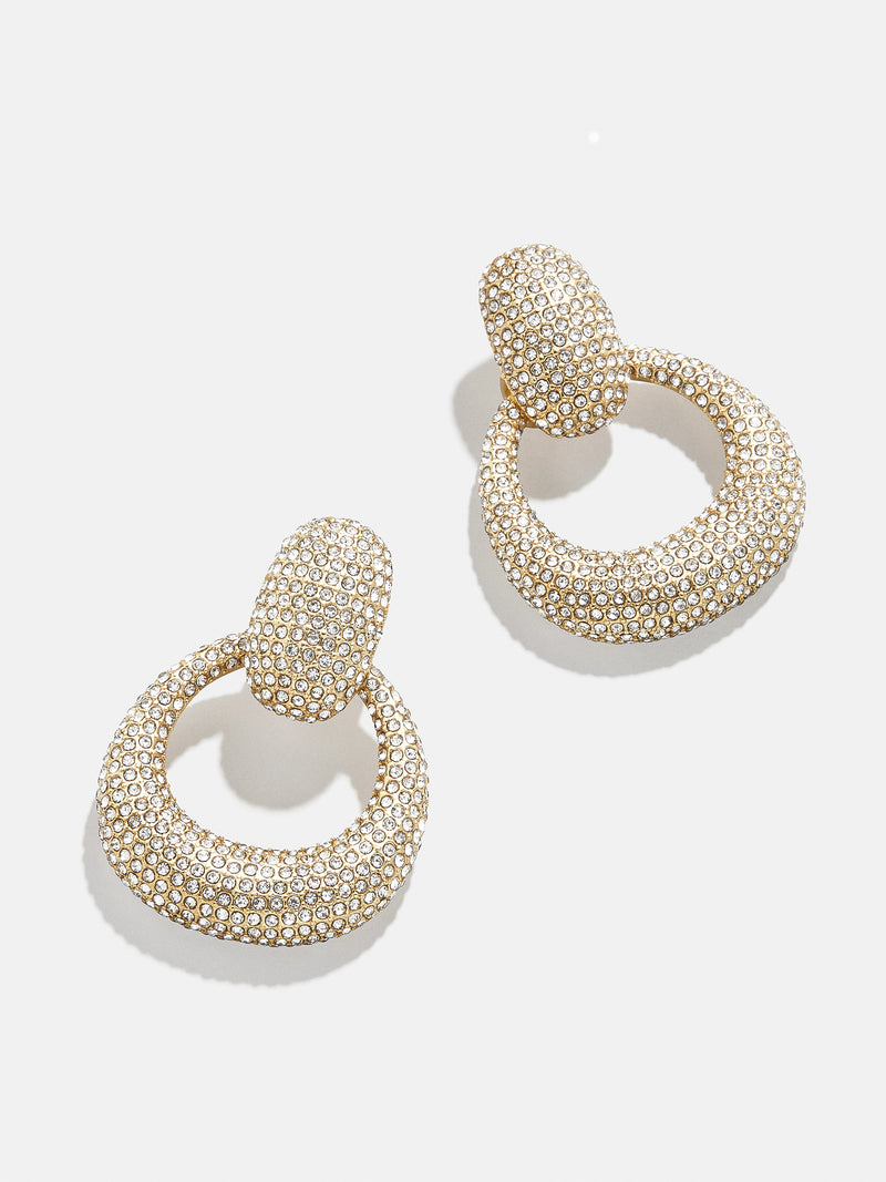 Jordan Earrings - Gold/Pavé