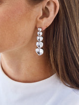 BaubleBar Minette Earrings - Silver - 
    Silver heart earrings
  
