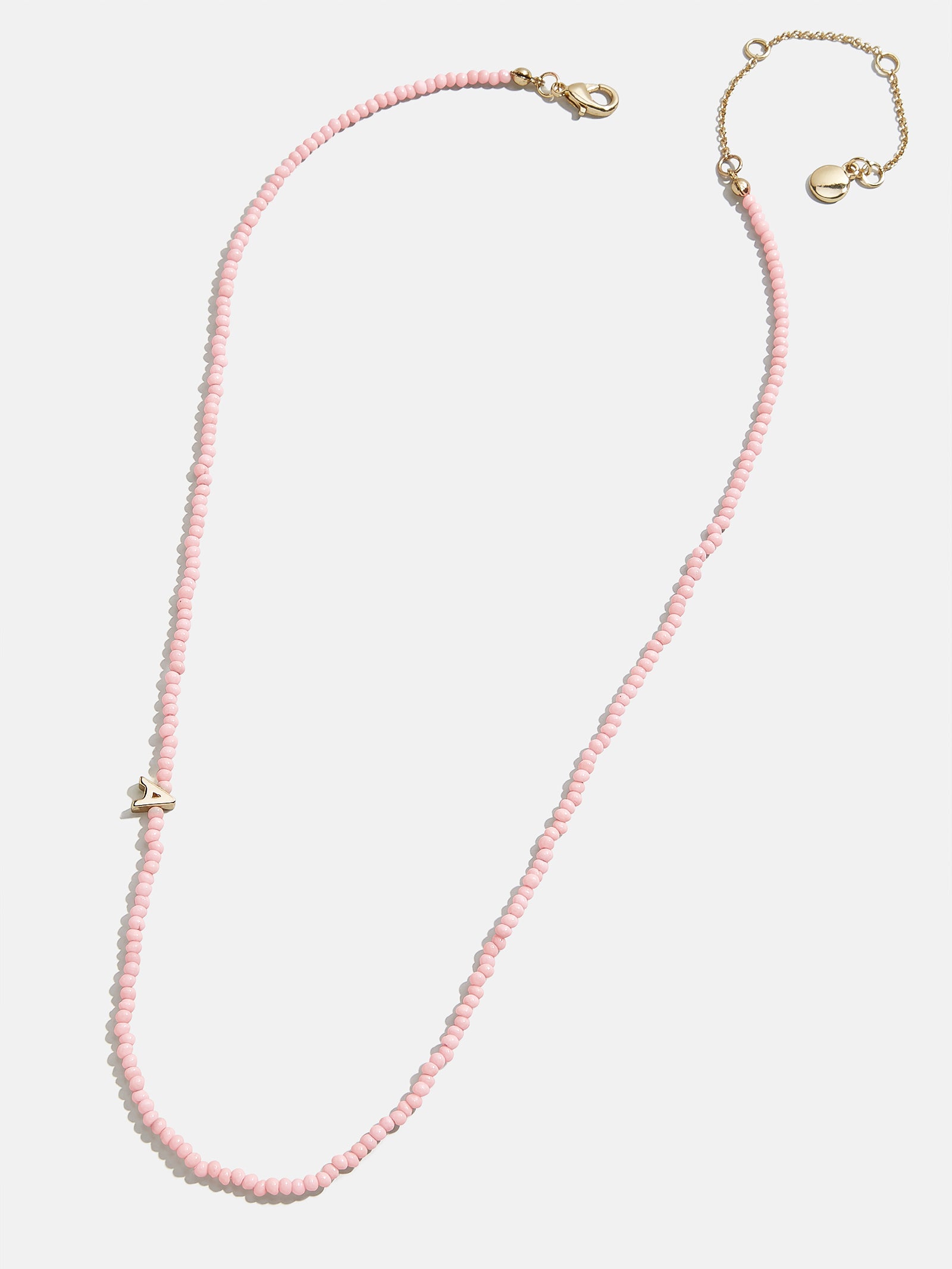 Rose Quartz Semi-Precious Initial Necklace - Rose Quartz – Enjoy an ...