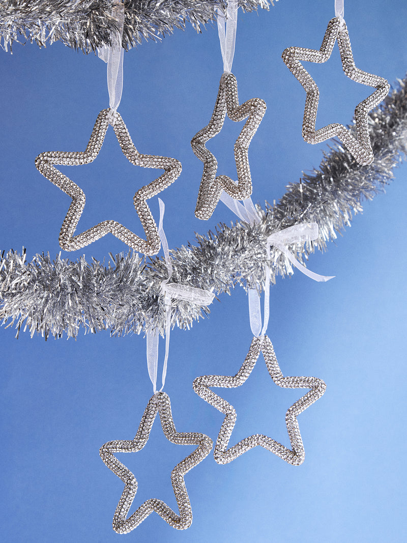 Light the Way Pavé Ornament Set - Silver