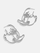 BaubleBar Disney Daisy Duck Silver Outline Earrings - Daisy Duck - 
    Ends Tonight: Take an Extra 25% Off Sale
  
