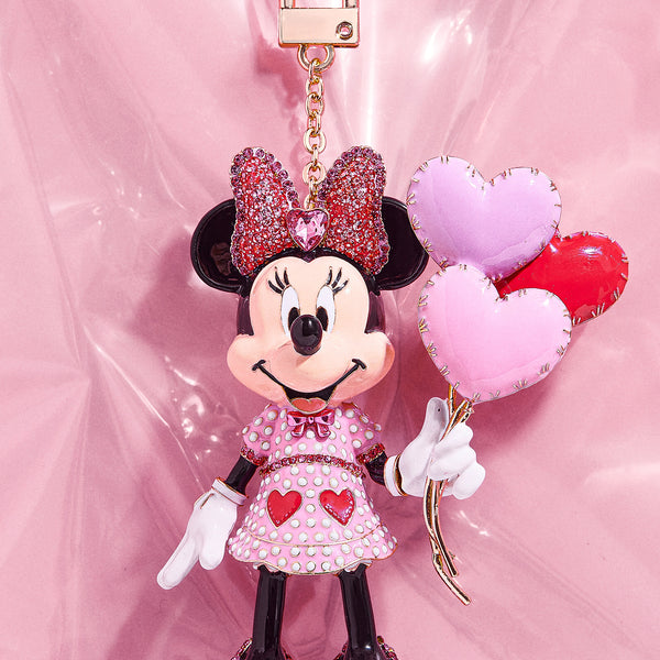 【Mesuca Disney Minnie Mouse Keychain, Cute Toy Key Chain Charms, Perfect Bag Decor Accessories,Temu