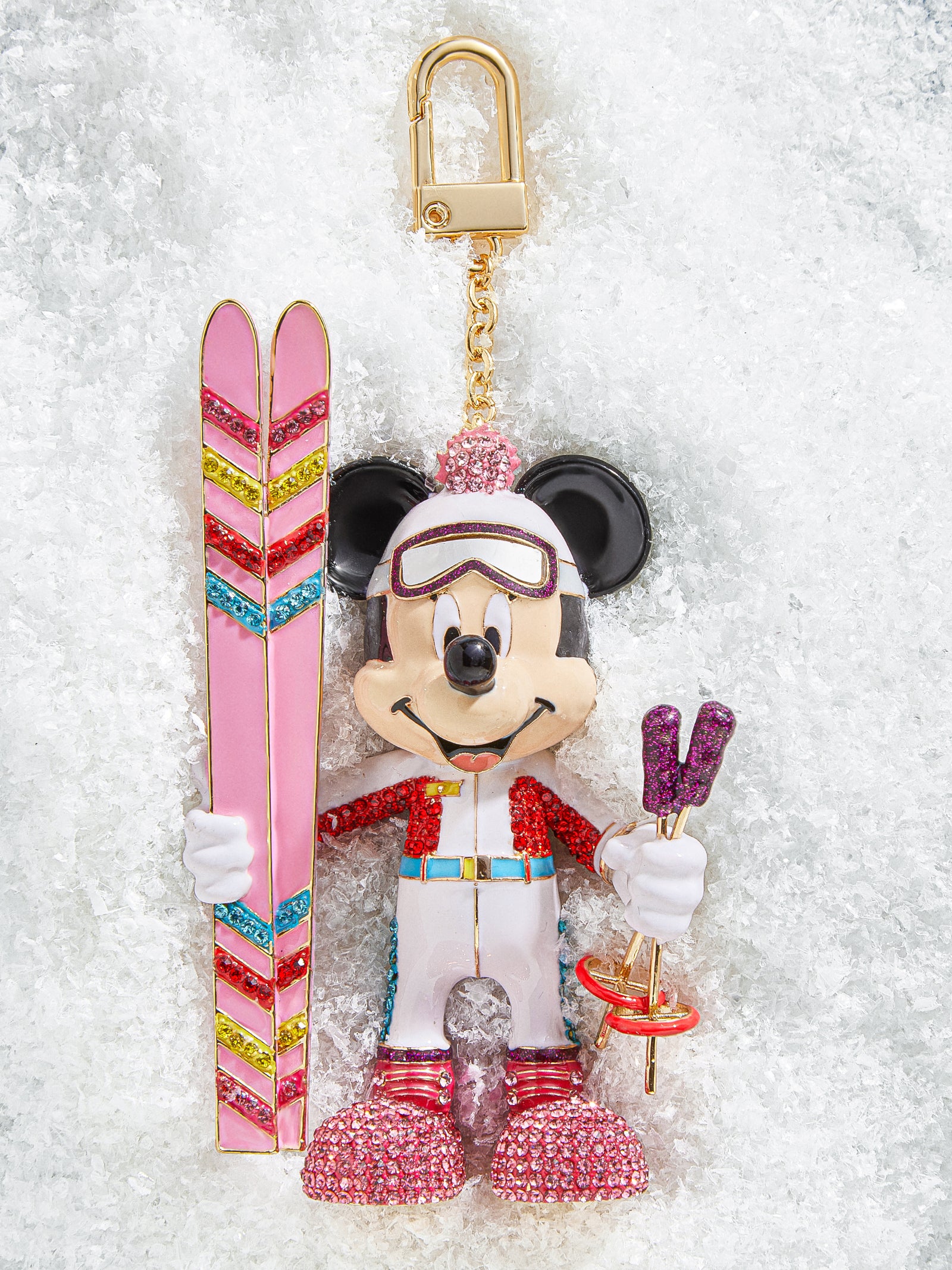 Minnie Mouse disney Skiing Bag Charm - Minnie Mouse Skiing