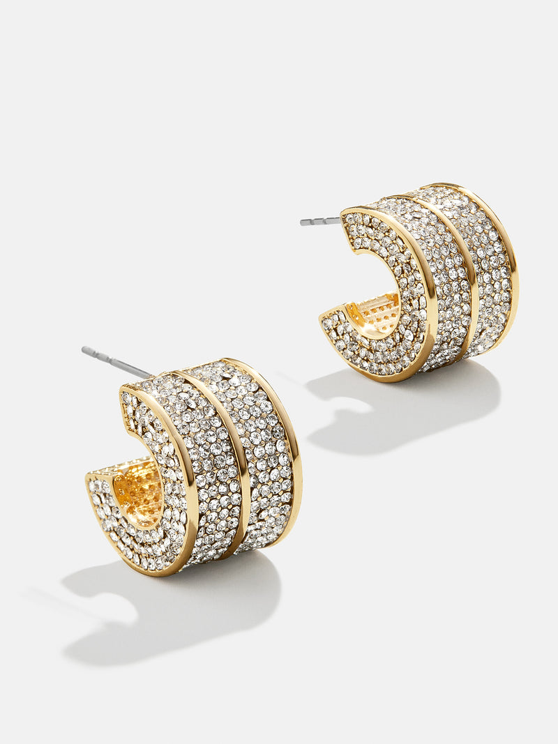 Kaitlyn Earrings - Gold/Pavé