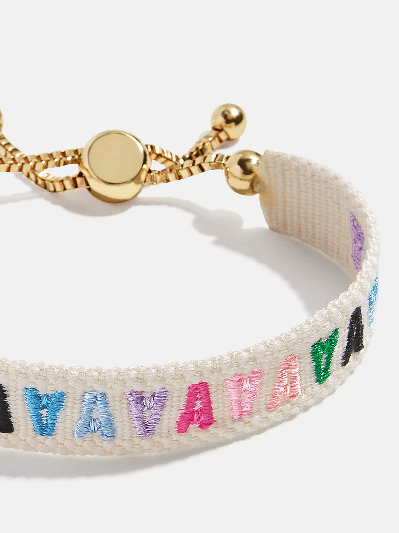 Initial Woven Friendship Bracelet - Multi