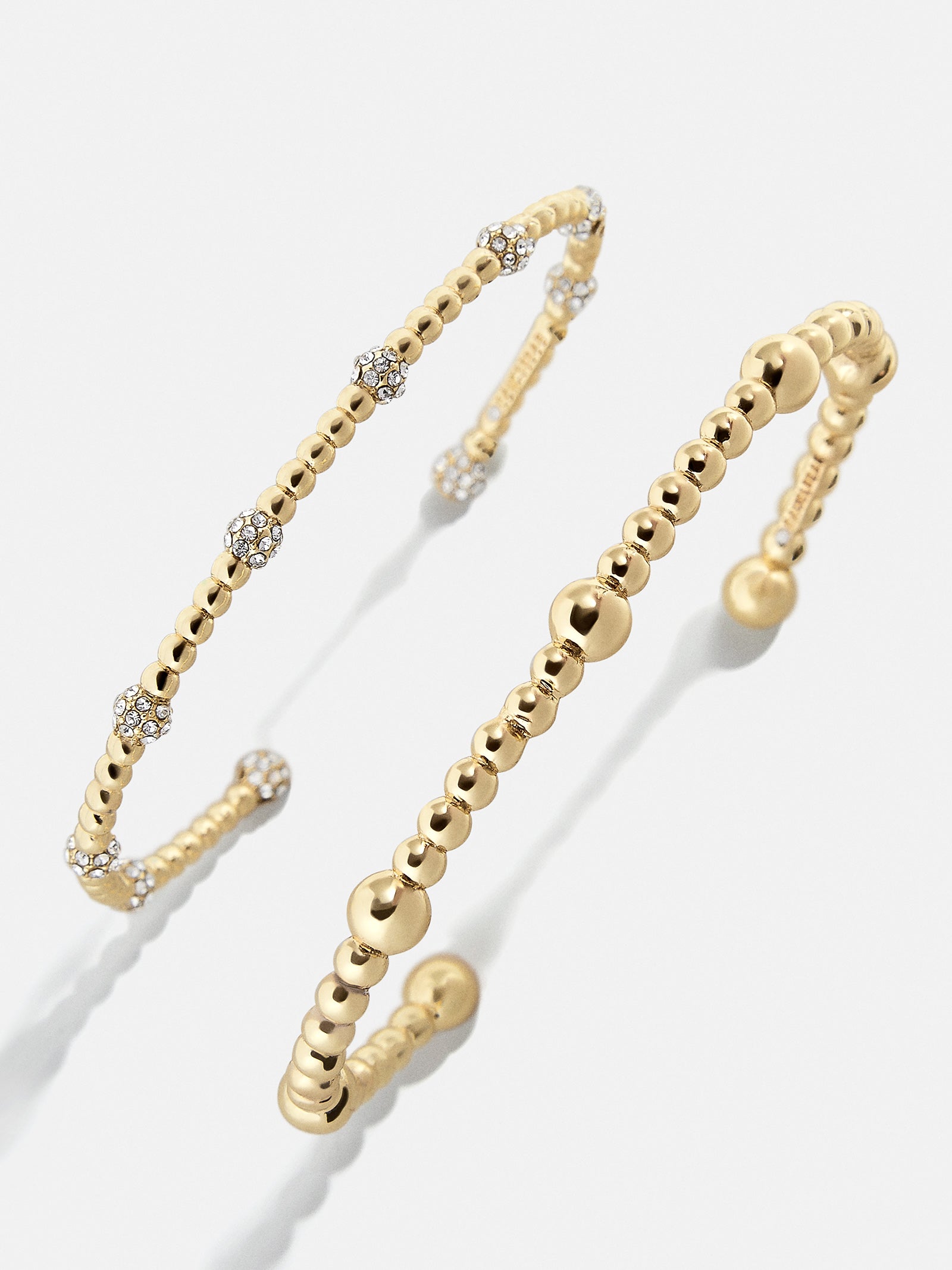 Chloe Bracelet Set - Clear/Gold