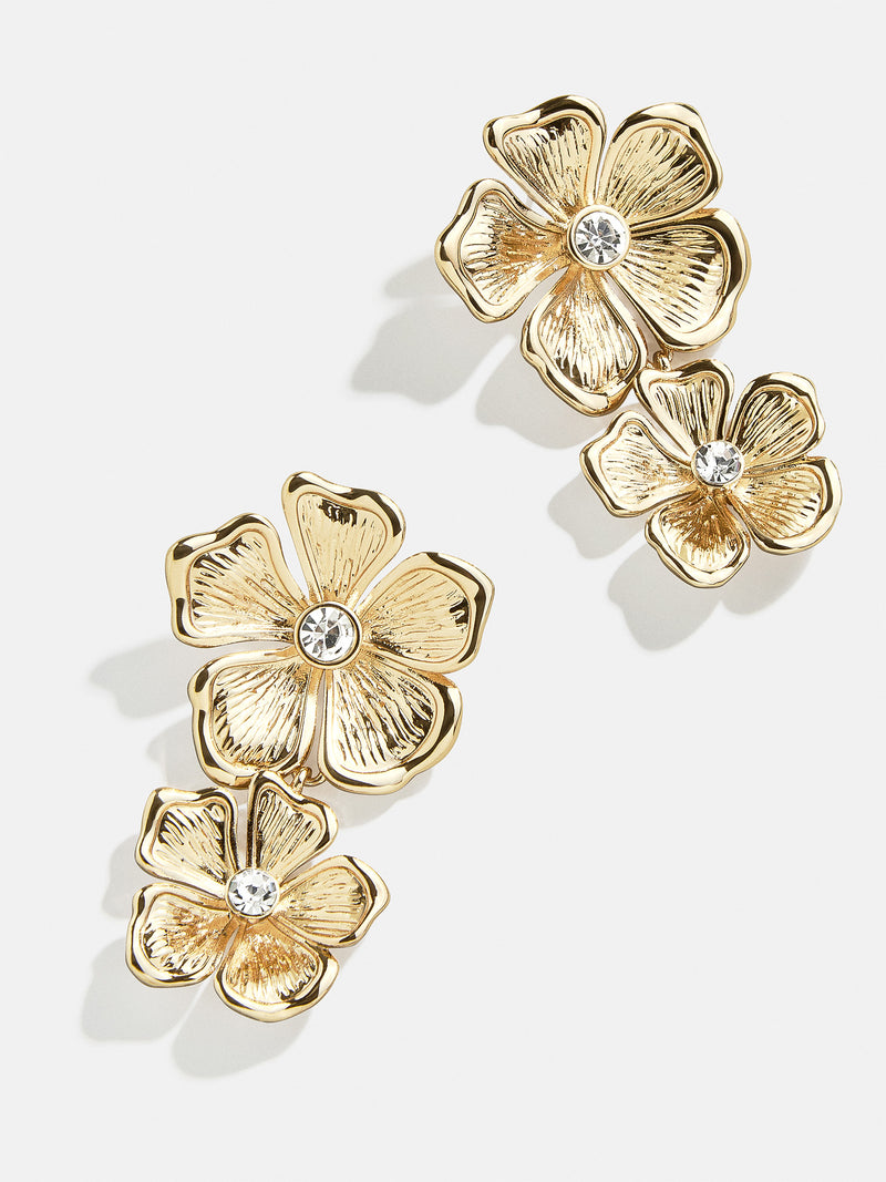 Take Your Pick Earrings - Gold/Pavé