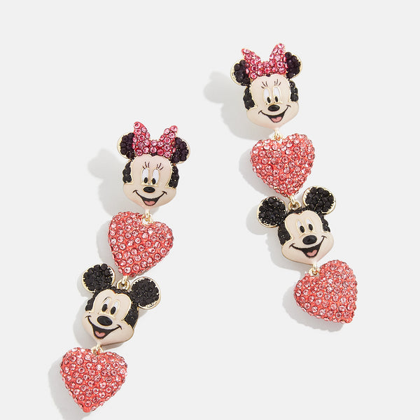 Mickey & Minnie Disney Drop Earrings - Mickey Mouse & Minnie Mouse Earrings