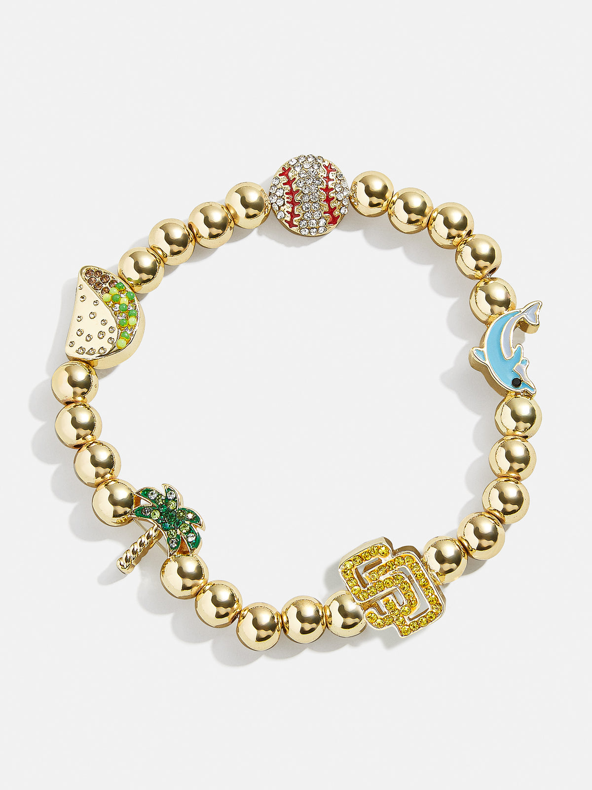 MLB Pisa Charm Bracelet - San Diego Padres