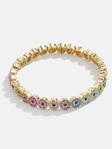 BaubleBar Kaya Bracelet - Multi - 
    Gold evil eye stretch bracelet
  
