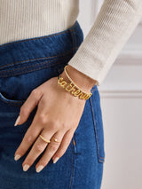 BaubleBar 18K Gold Custom Nameplate Cuff Bracelet - 18K Gold Plated Sterling Silver - 
    Ends Tonight: Enjoy 20% Off
  
