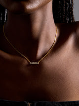 BaubleBar 18K Gold Mini Custom Nameplate Necklace - Small - 
    20% Off + Order thru Tuesday for Xmas delivery
  
